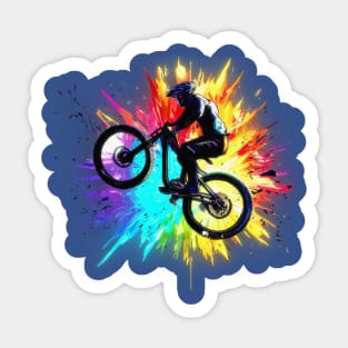 Bike Color Explosion Sticker